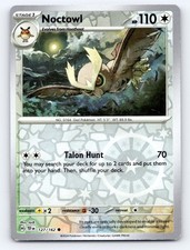 Noctowl 127/162 Common Temporal Forces Pokemon Reverse Holo Lightly Played picture