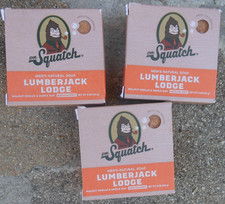 Dr. Squatch Men's Natural Soap Lumberjack Lodge ~ 3 Bars ~ Brand New ~ Med. Grit picture