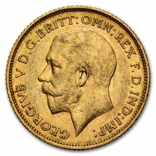 1912-S Australia Gold 1/2 Sovereign AU picture