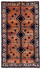 Vintage Qashqai 5x10 Tribal Geometric Hand Knotted Wool Oriental Area Rug Boho picture