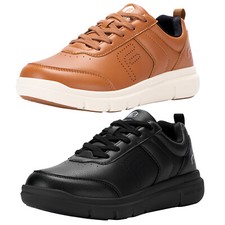 FitVille Mens Wide Walking Dress Sneakers Casual Shoes Comfort Plantar Fasciitis picture