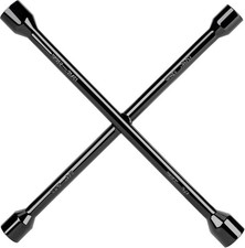 CARTMAN 14 Inch Heavy Duty 4 Way Universal Cross Lug Wrench Tire Iron picture