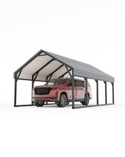 Garvee 12x20FT Metal Carport Reinforced Steel All-Weather Shelter Garage Truck picture