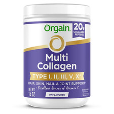Orgain Multi Collagen Powder, Types I, II, III, V & X with Vitamin C, Unflavored picture