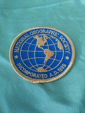 Embroidered Patch National Geographic Society Incorporated A.D. 1888 Commemorate picture