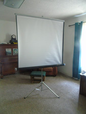 Rare 1959 Wonder Lite Vintage Da-Lite 50x50 Projection Screen Tripod picture