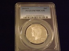 2010-S 50 C Kennedy Half Dollar PCGS PR 70 picture