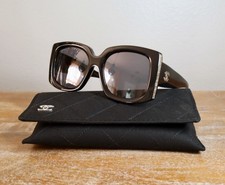 CHANEL CH5435 Rectangle Sunglasses 53mm Black/Gray Lens 100% UV picture