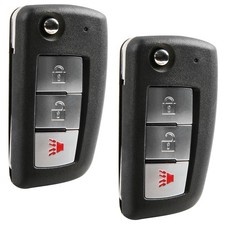 2 Replacement For 2004 2005 2006 2007 2008 2009 Nissan Titan Flip Key Fob picture