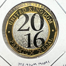 2016 GREAT BRITAIN PROOF PREMIUM MEDAL GEM  BRILLIANT UNCIRCULATED picture