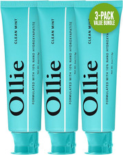 Ollie Fluoride Free 10% Nano Hydroxyapatite Toothpaste,Clean Mint,4oz(Pack of 3) picture