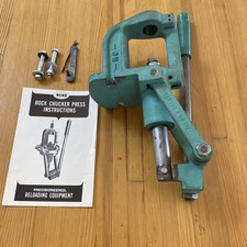 Vintage Mint Green RCBS RC Rock Chucker Single Stage Reloading Press USED picture