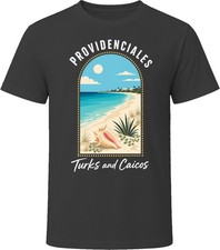 Providenciales Turks and Caicos Grace Bay Beach Vacation Souvenir T-Shirt picture
