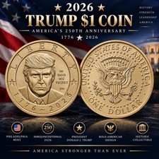 2026 $1 Donald Trump Semiquincentennial Commemorative Coin - Direct from US Mint picture