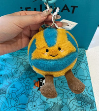 Jellycat Amuseable Sports Beach Volleyball Bag Charm Plush Toy NWT — Soft & Fun picture