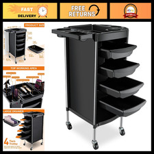 6-Layer Rolling Salon Storage Cart with Wheels - Hair Tool Organizer for Salons picture