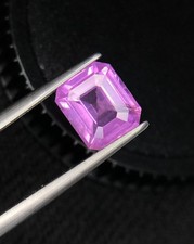 2.30 Cts Natural Untreated Spinel Milky Pink Color Emerald Cut Origin Burma picture