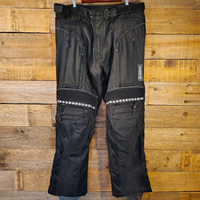 Yamaha Motorcycle Pants Chaps Men's 2XL 36-40 Waist 32 Inseam Black Nylon Blend picture