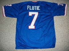 DOUG FLUTIE Unsigned Custom Buffalo Sewn Football Jersey Sizes S-3XL picture
