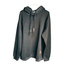 Coofandy Men's Size XL Black Quilted Pullover Hoodie Casual Cozy New With Tags picture