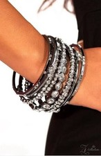 Gunmetal 9 pieces - Paparazzi Zi Collection stackable bracelet,🔥RARE FIND picture
