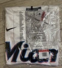 Miami Marlins Nike home white Jersey Men's Size L picture