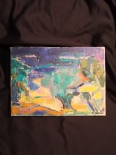 Saint-Tropez Figurative Abstraction Painting Signed Alfred Vachon (1907-1994) picture