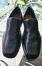 ECCO Helsinki 050134 Men’s Black Leather Slip-On Shoes EU 49 US 15-15.5 picture