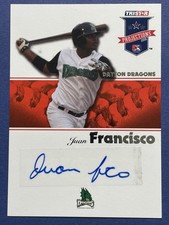 2008 TriStar PROjections #29 Juan Francisco Autograph Dayton Dragons picture