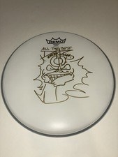 Iron Maiden Derek Riggs Autograph 12” Drum Head Signed Eddie Sketch Proof Photo picture
