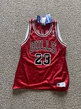 Vintage 90s Michael Jordan Chicago Bulls Champion Jersey Made in USA - Size XL picture
