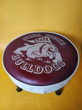 Vtg Mississippi State Bulldogs Footstool 14