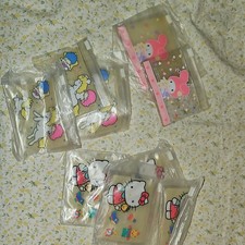 9 Vintage 1989 Sanrio Plastic Pouches - Hello Kitty, My Melody, Little Twin Star picture