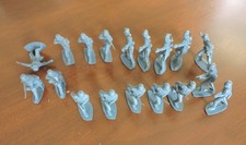 Airfix German Infantry group, 17 figures, classic 70's blue/grey picture