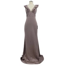 Lulu's Women's Vivid Imagination Cutout Maxi Dress in Gray Lavender Size S NWT picture