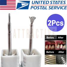 2Pcs Dental Fixture Surface Threads Cleaning Brush Titanium Brushes Debridement picture