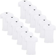 SOCKS'NBULK 12 Pack Bulk Mens Cotton Crew Neck Short Sleeve T-Shirts picture