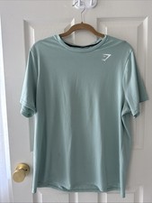 Gymshark Men's Size Large Short Sleeve Athletic T-Shirt - Sage Green / Mint picture