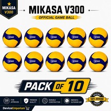 Mikasa V300W 2019 Official FIVB Indoor outdoor Volleyball size 5 - Blue/Yellow picture