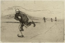 Hugo Simberg Death on Skates : Archival Quality Giclée Art Print 1897 picture