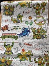 Vintage 1990 Teenage Mutant Ninja Turtles Con-Tac Paper Wallpaper TMNT picture
