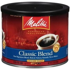 Melitta Classic Roast Caffeinated Canned Coffee, 22oz Can New picture