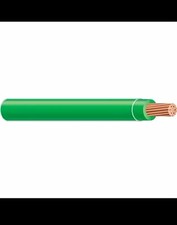 Green Stranded Copper Thhn Wire Spool, 1 Conductor PVC 100 ft 600V 13-1 picture