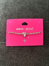 Claire's x Sliving by Paris Hilton Rhinestone Heart Tennis Choker Necklace picture