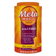 2 Pack Metamucil 4-in-1 MultiHealth Real Sugar Fiber Supplement Powder, Orang... picture
