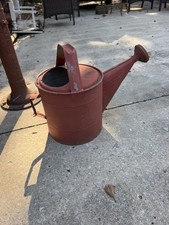 Vintage Galvanized Metal Watering Can Rustic Garden Farmhouse Decor Collectible picture