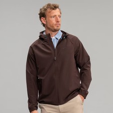 Richer Poorer Men's Full-Zip Hooded Jacket - Dark Brown L picture