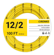 12/2 NM-B Cable 100 FT – UL Listed Residential Indoor Electrical Wire with Groun picture