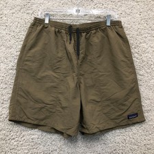 Patagonia Shorts Large Adult Green Baggies Nylon Mesh Lined Logo Outdoor Mens L picture