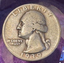 1939 S Washington Quarter / 90% silver picture